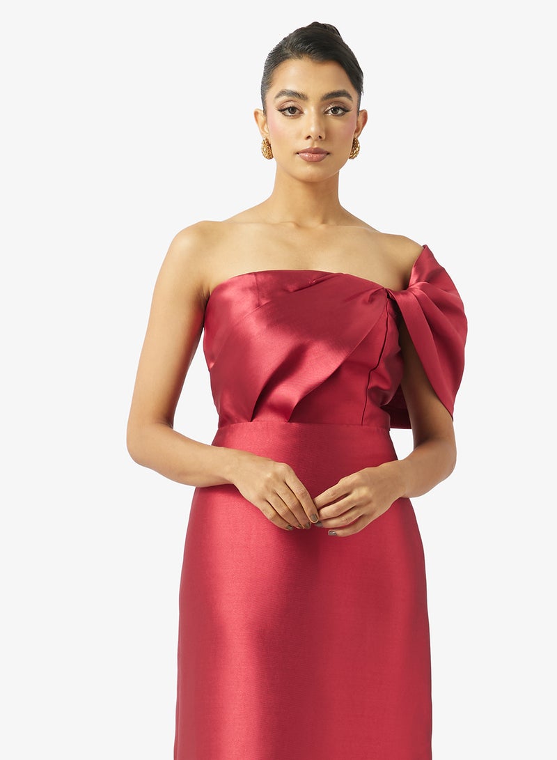 Iyra Off-Shoulder Tiered Hem Dress - Image 3